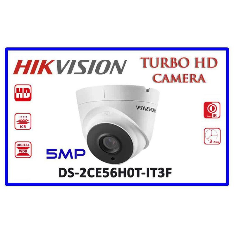 Camera Dome 4 in 1 hồng ngoại 5.0 Megapixel HIKVISION DS-2CE56H0T-IT3F