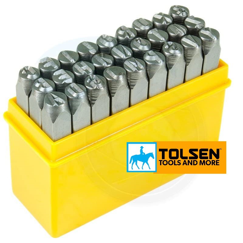 TOLSEN Bộ Đóng Chữ 27 Chữ Từ A Tới Z 3mm 25101