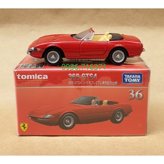 Mô hình xe Premium Fer mui trần màu đỏ tomica Nhật Bản No36 (Có Hộp)