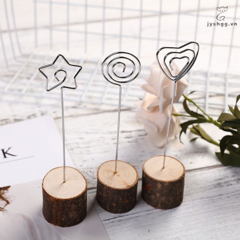 Chân giá dựng dạng dây xoắn để đánh dấu số bàn / tên chất liệu gỗ trang trí cho tiệc cưới