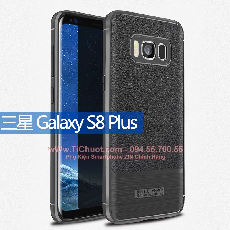 Ốp Lưng Samsung S8 Plus dẻo vân da xước chống sốc