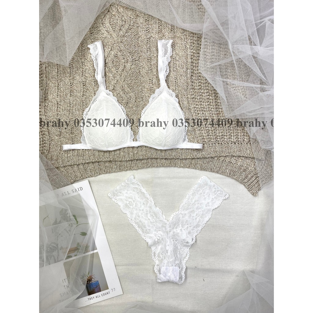 Set đồ lót cánh tiên bản thiết kế cao cấp gồm quần + áo BRAHY 100