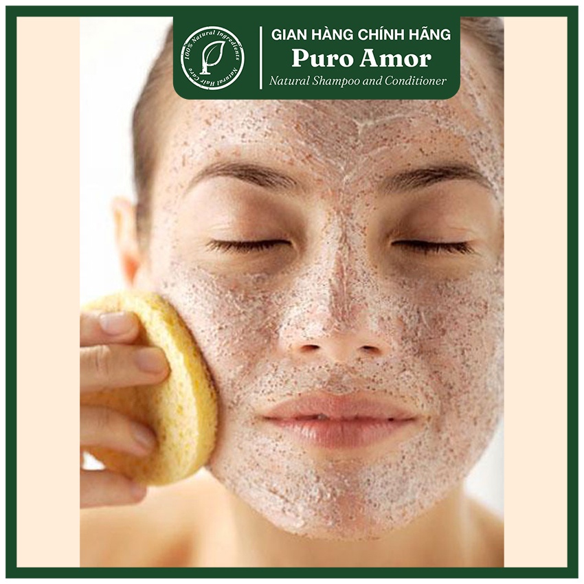 Bột đậu đỏ PURO AMOR nguyên chất sạch mịn 100% Organic 100gr - Trắng da, dưỡng ẩm, mờ thâm sạm, tẩy TBC