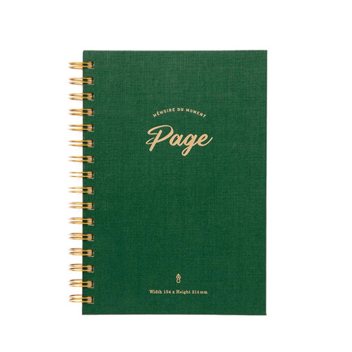 Sổ Tay Lò Xo ARTBOX Hàn Quốc Màu Xanh Lá Chữ Note Khổ A5