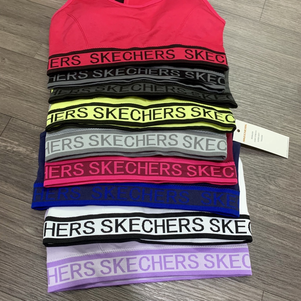 Áo Bra Tập Gym Yoga Nữ SKECHERS Dáng 3 Lỗ Cao Cấp Nâng Đỡ Ngực Tốt