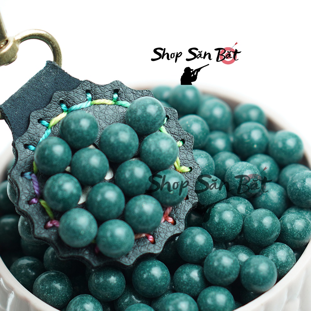 [Bi đất sét] đẹp mắt bắn ná cao su màu xanh ngọc ngẫu nhiên 8-9mm mã 1kg hoặc 0.5kg siêu ưu đãi cho anh em
