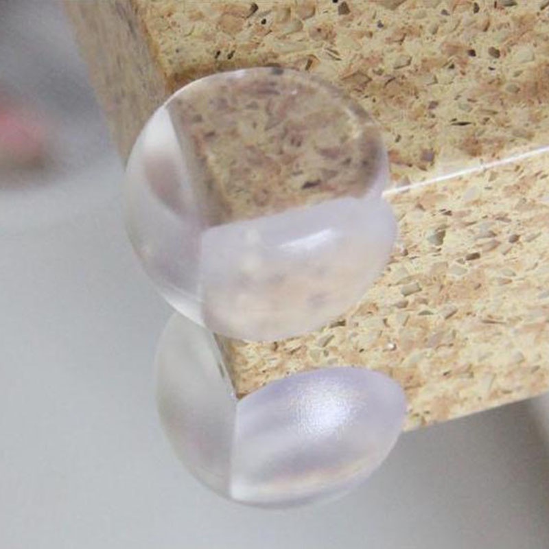 Bộ 10 Miếng Bọc Cạnh Bàn Hình Cầu Trong Suốt Chống Va Chạm Bảo Vệ An Toàn Cho Bé