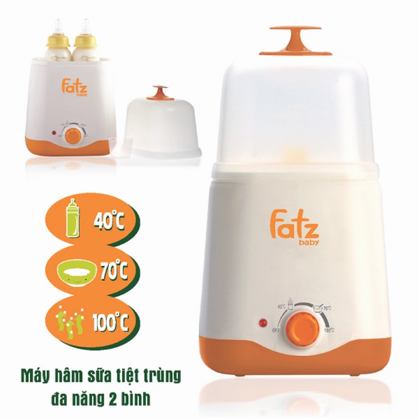 [GIẢM GIÁ SỐC] MÁY HÂM SỮA HAI BÌNH CỔ RỘNG – THẾ HỆ MỚI FATZ BABY FB3012SL