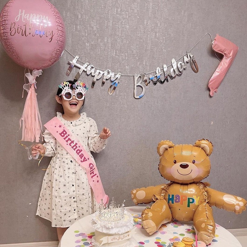 1 Cái Dây Ruy Băng Chúc Mừng Sinh Nhật Phụ Kiện Trang Trí Tiệc Sinh Nhật Cho Bé Gái