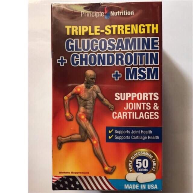 Bổ khớp Glucosamine + chondroitin & MSM giúp nuôi dưỡng sụn, tạo chất nhờn, tăng độ bền & dẻo dai cho khớp (USA)