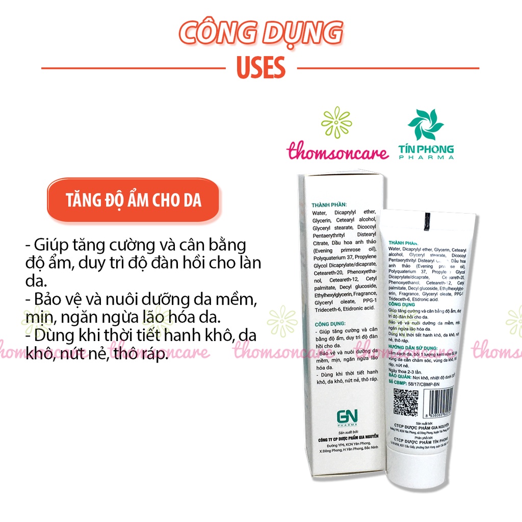 Bộ kem giảm nẻ cho mặt Esunvy, gồm kem dưỡng môi và Kem nẻ