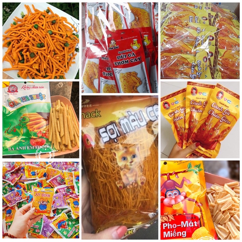 COMBO ĐỒ ĂN VẶT GiÁ RẺ Hot CỔNG TRƯỜNG GÓI Đồ ăn vặt cay, set đồ ăn vặt, đồ ăn vặt ngon,kẹo nhiều loại ngon tuyệt