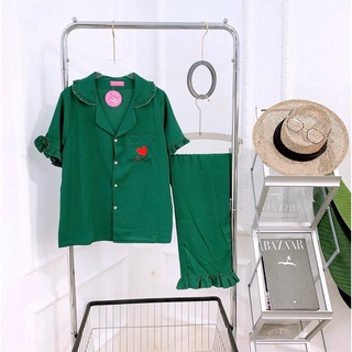 Bộ Lụa Viền Bèo Siêu Xinh( ảnh thật shop chụp)