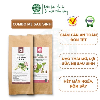 Combo mẹ sau sinh THÔNG CÁT giảm cân lợi sữa da dẻ mịn màng