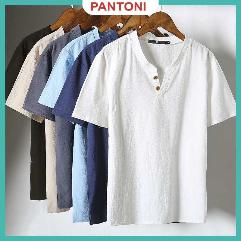 Áo đũi nam cộc tay cổ tàu, chất đũi Thái, form chuẩn mặc mát lạnh, loại dày đẹp hàng hot trend 2021 | BigBuy360 - bigbuy360.vn