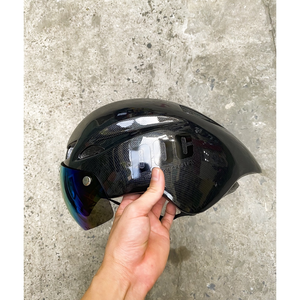 NÓN POC 01 CACBON MINI KÈM TÚI VÀ HỘP CHÍNH HÃNG