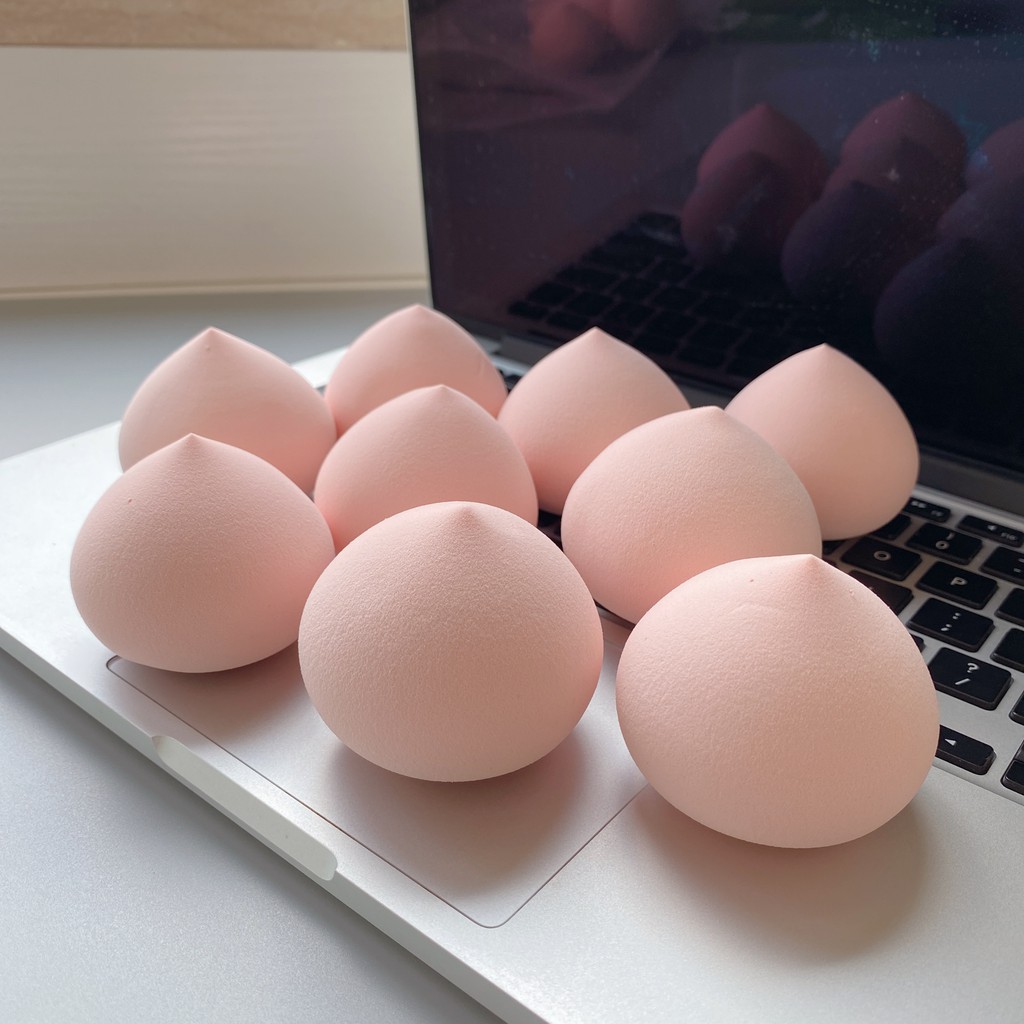 Mút Trang Điểm Siêu Mềm Hình Quả Đào Màu Hồng  Nội Địa Trung