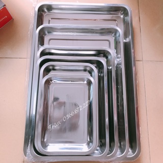 Mâm chữ nhật inox 40-60CM