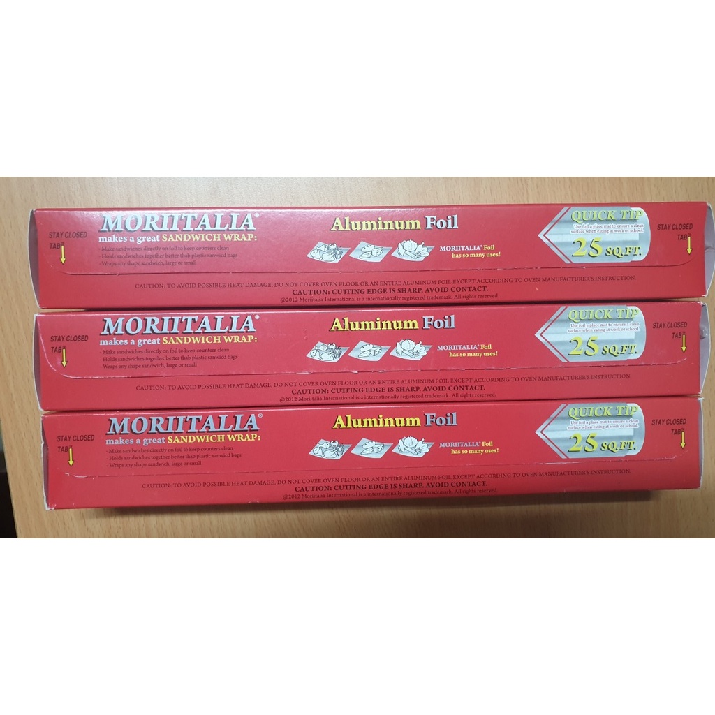 COMBO 3 HỘP MÀNG NHÔM THỰC PHẨM MORIITALIA 30CMX7.6M