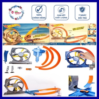 Bộ đường ray đua xe Hot Wheels Turbin Twister X9285.