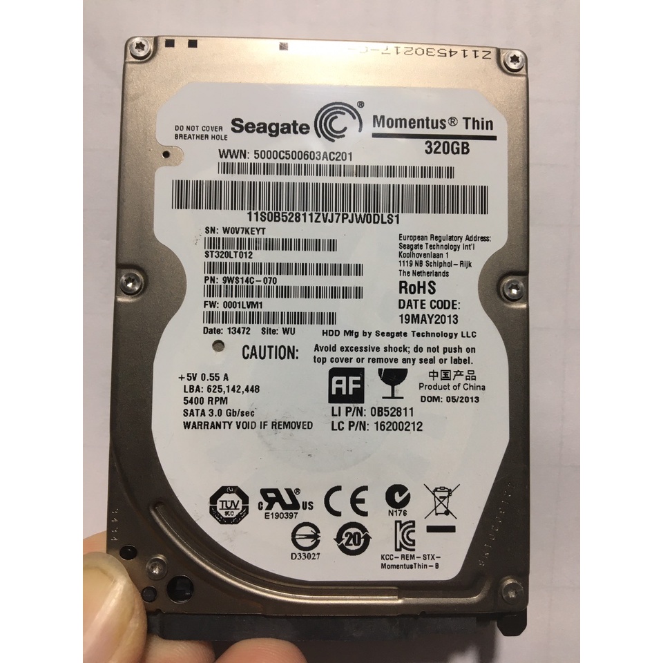 Ổ cứng hdd pc máy bàn và laptop 1000G, 500G, 320G, 250G, 160G S.K tốt 100% được cài win miễn phí.