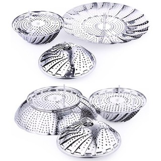Rổ hấp - vỉ hấp - xửng hấp inox xòe gấp gọn