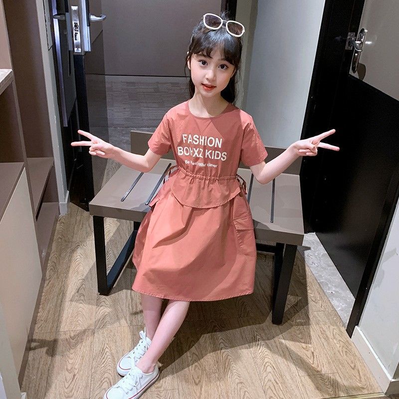 Đầm Dài Vừa Kích Thước Lớn Phong Cách Thời Trang Mới 2022 Dành Cho Bé Gái