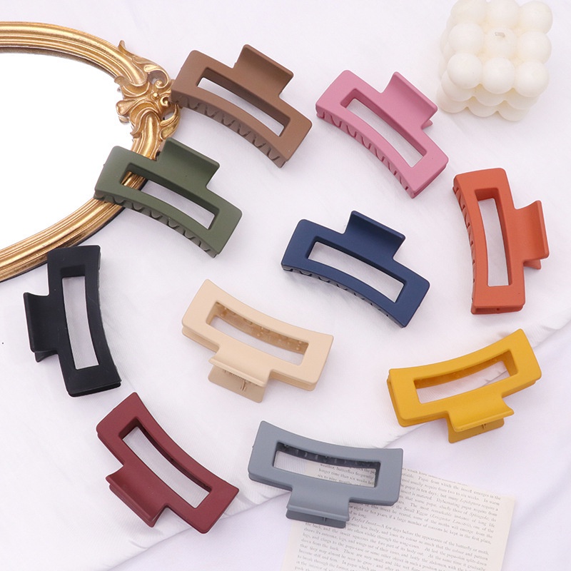 Kẹp Tóc Hình Cua Vuông Bằng acrylic Thời Trang Hàn Quốc Cho Bé Gái