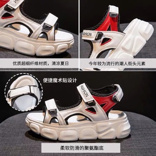 Dép xăng đan độn đế chất 5cm