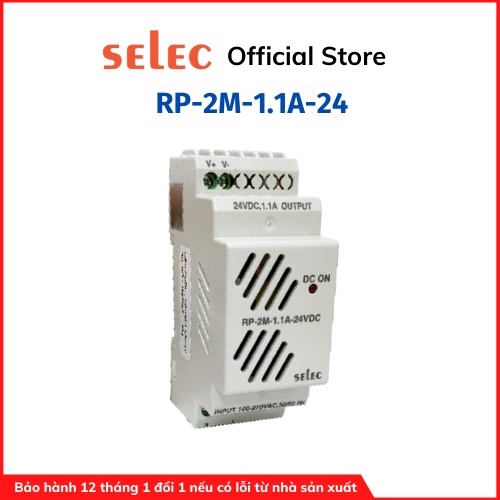 Bộ nguồn 24VDC-1.1A | RP-2M-1.1A-24 | Selec