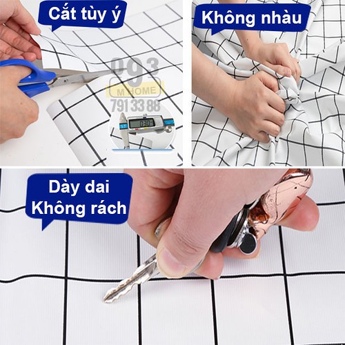 Khăn Trải Bàn Caro, Khăn Lót Chén Dĩa Chịu Nhiệt 180x138 cm