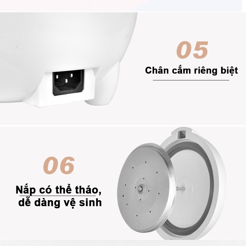 Nồi Cơm Điện Mini Đa Năng MEIYUN 2L/3L/5L Hàng Nội Địa Cao Cấp Phù Hợp Cho 2-6 Người