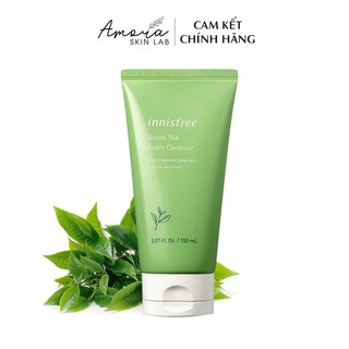 Sữa rửa mặt  trà xanh Green Tea Cleansing Foam - Amora Skinlab