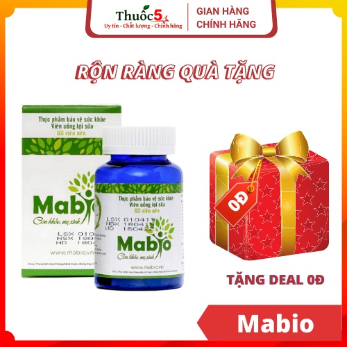 [GIÁ GỐC] Mabio – Viên uống lợi sữa, hỗ trợ thông tắc tuyến sữa mẹ