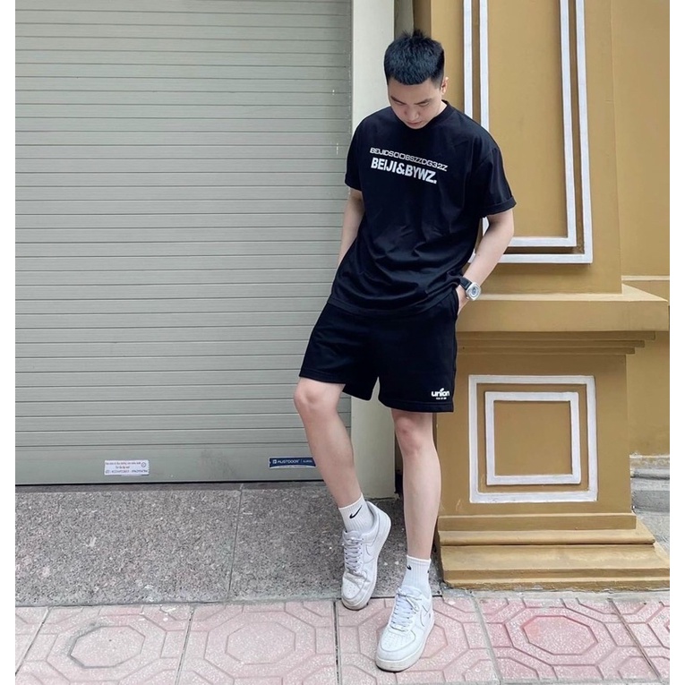 ÁO THUN TAY LỠ COTTON BEIJI&amp;BYWZ FORM UNISEX NAM NỮ (hình chụp thật)