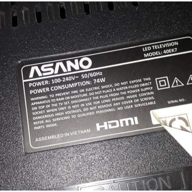 Bo mạch Asano 40EK7