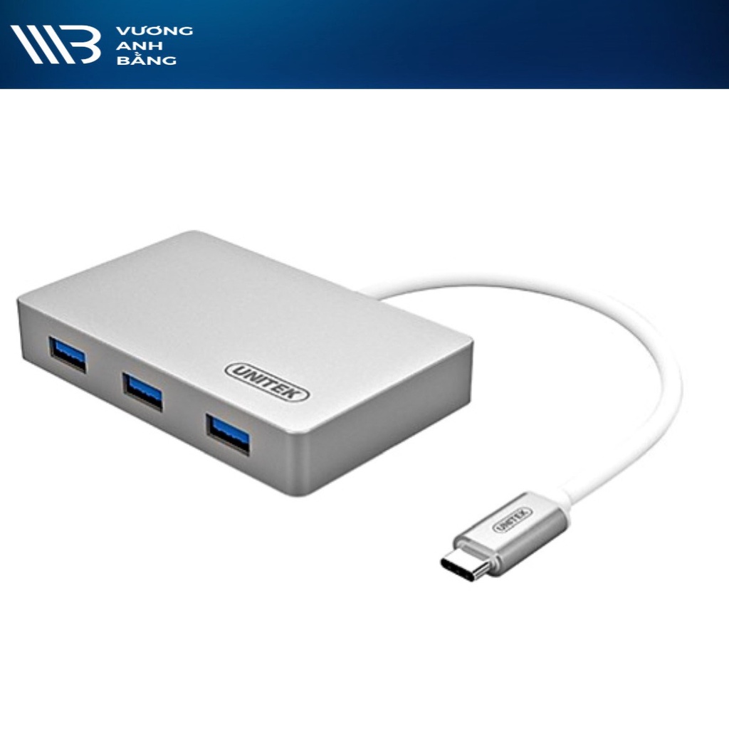 Hub USB 3.0 3 port UNITEK Y-3190 (Cổng Type-C)- Hàng Chính Hãng