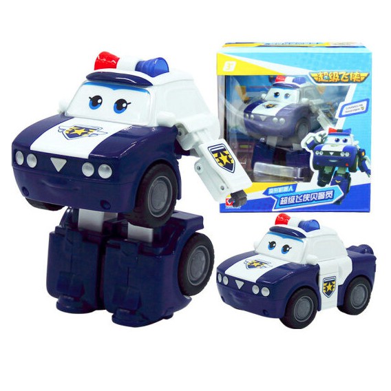 Kim Team Cảnh Sát đội bay siêu đẳng super wings Robot Biến Hình Máy Bay Cỡ Lớn