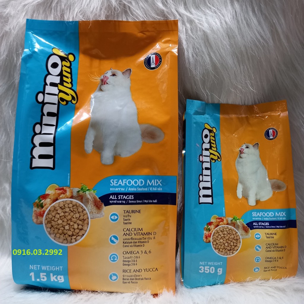 Thức ăn cho mèo mọi lứa tuổi Minino Yum 1,5kg