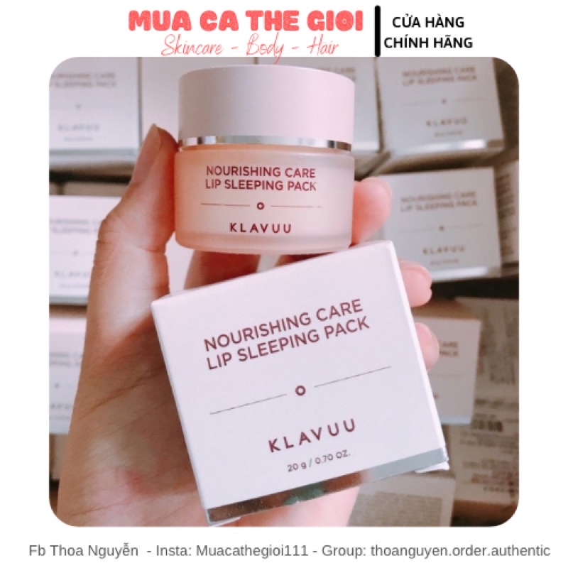 Klavuu - Mặt nạ ngủ môi Klavuu - Klavuu Nourishing Care Lip Sleeping Mask