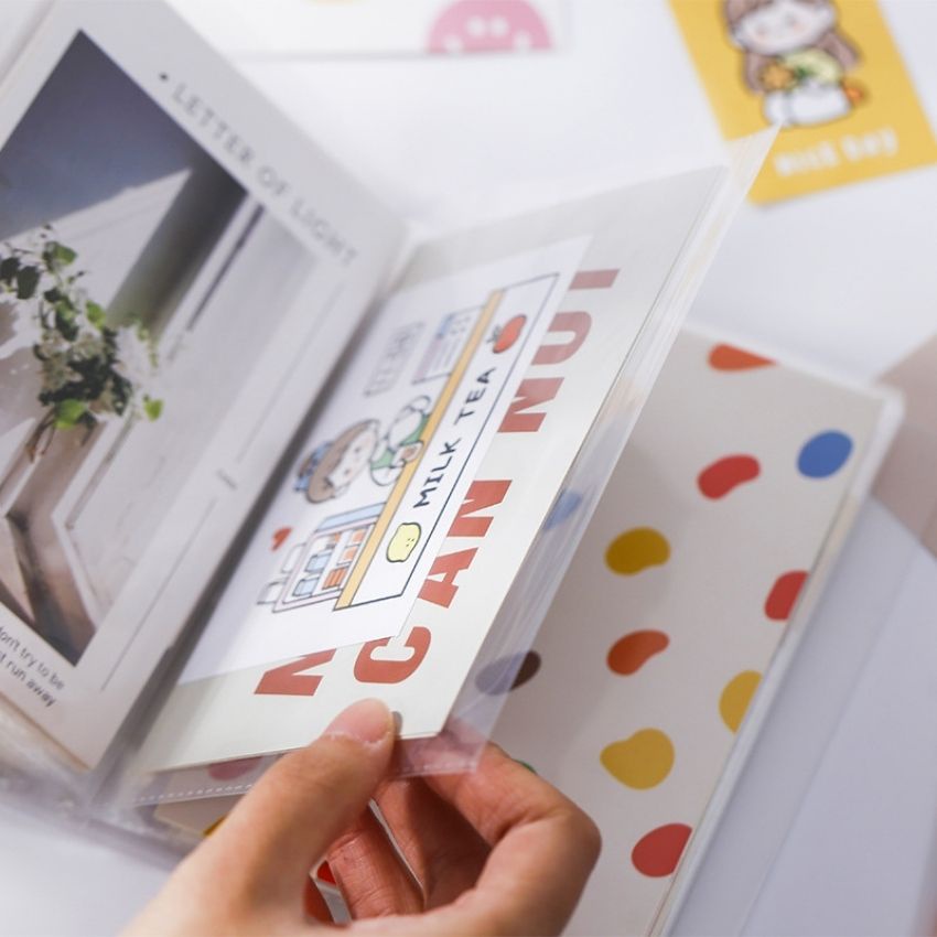 Collect book A6 Buka album ảnh sổ lưu trữ sticker 40 tờ 128*162mm SML