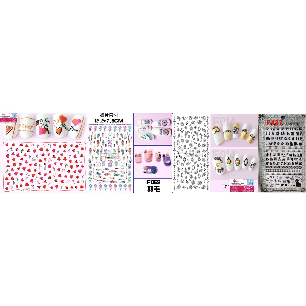 Nail Sticker Dán Móng Tay 3D Đẹp