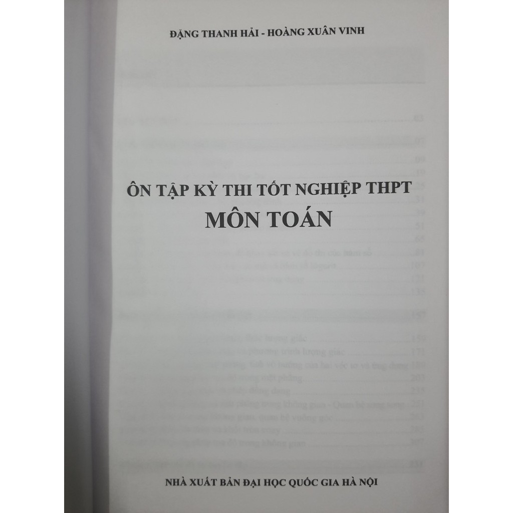 Sách - Ôn tập kỳ thi tốt nghiệp THPT môn Toán