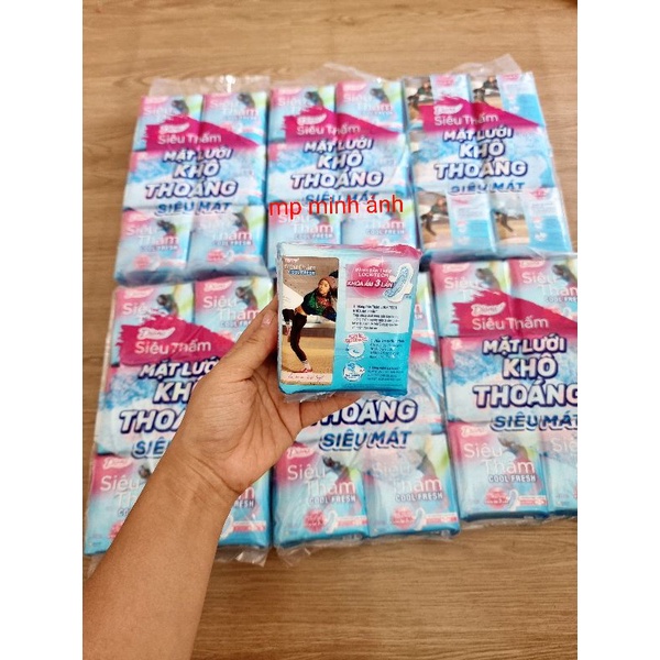 băng vệ sinh diana siêu thấm cool fresh có cánh( 8m/1 gói)