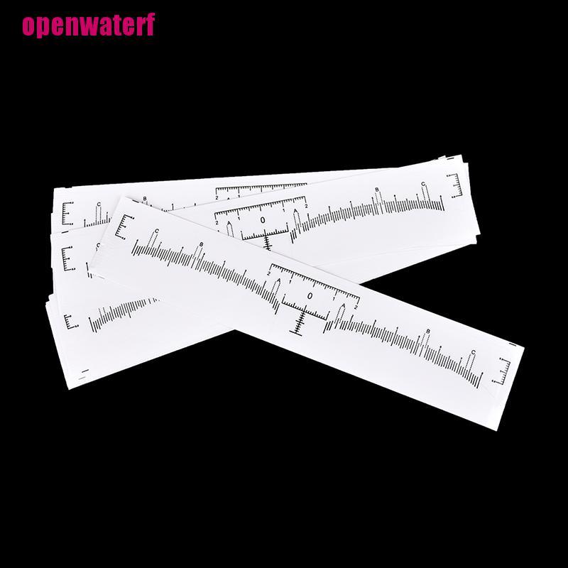 【openf】Disposable Eyebrow Stencil Makeup Microblading Measure Tattoo Ruler Beauty Tool