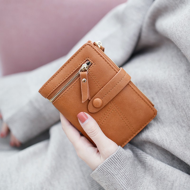 Tặng Nước Hoa 💖 Ví Nữ Ngắn Cầm Tay Nhỏ Gọn Kiểu Dáng Đẹp Da PU Cao Cấp | BigBuy360 - bigbuy360.vn