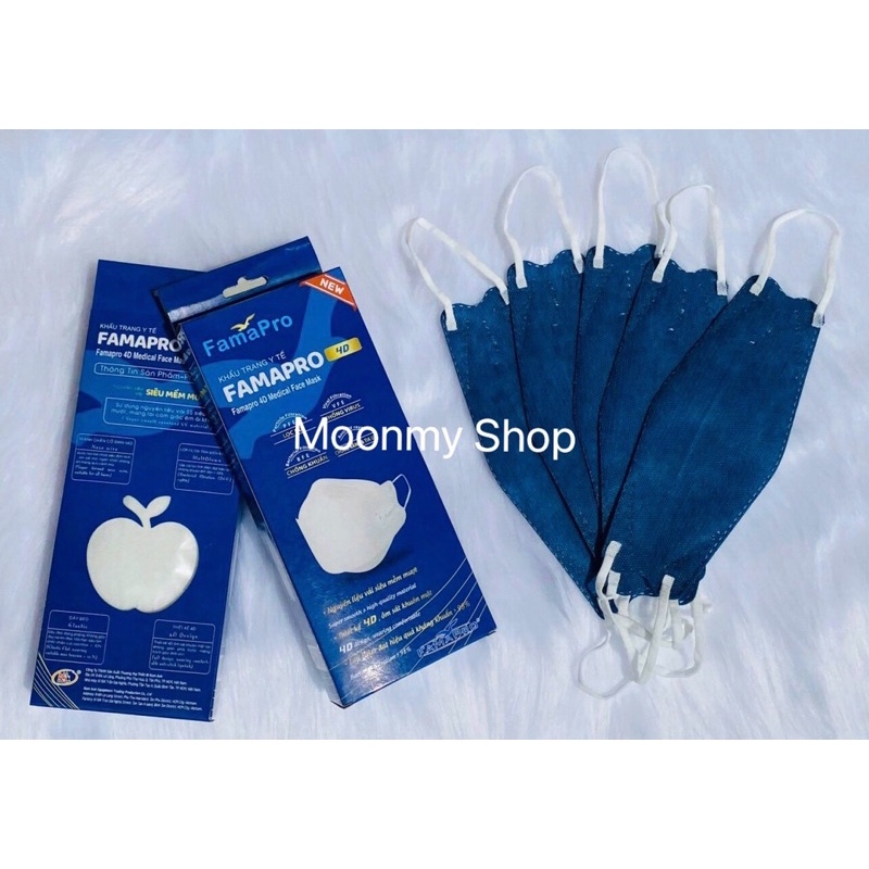 Sỉ 1 thùng 50 hộp 500 cái khẩu trang 4D FAMAPRO/khẩu trang kf94 Famapro 500 cái