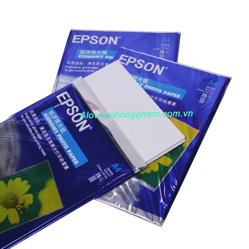 Giấy in ảnh Epson A4 1 mặt 2 mặt 230gsm SUKADO