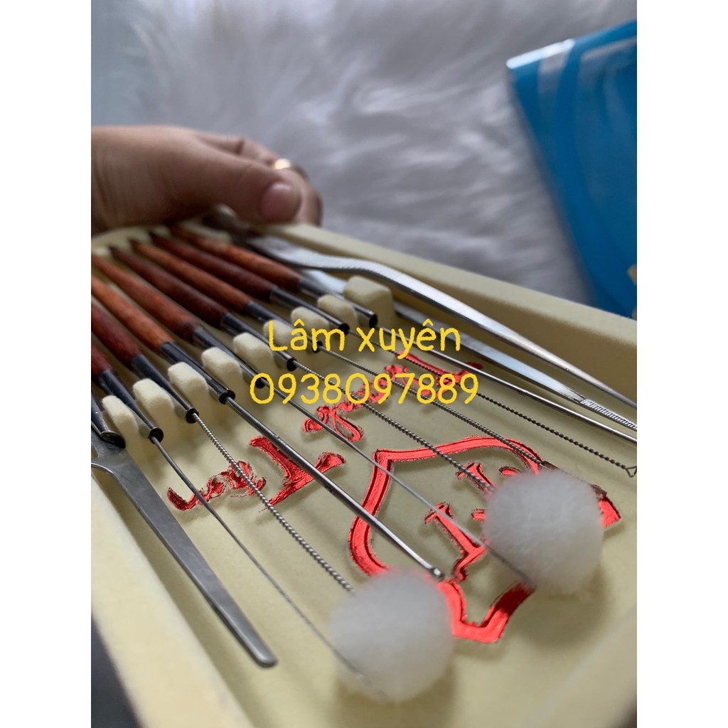 Bộ lấy ráy tai💤GIÁ RẺ💤 Thanh Tâm cao cấp, 10 món, cán gỗ không phai màu, sản phẩm cần thiết của mọi gia đình