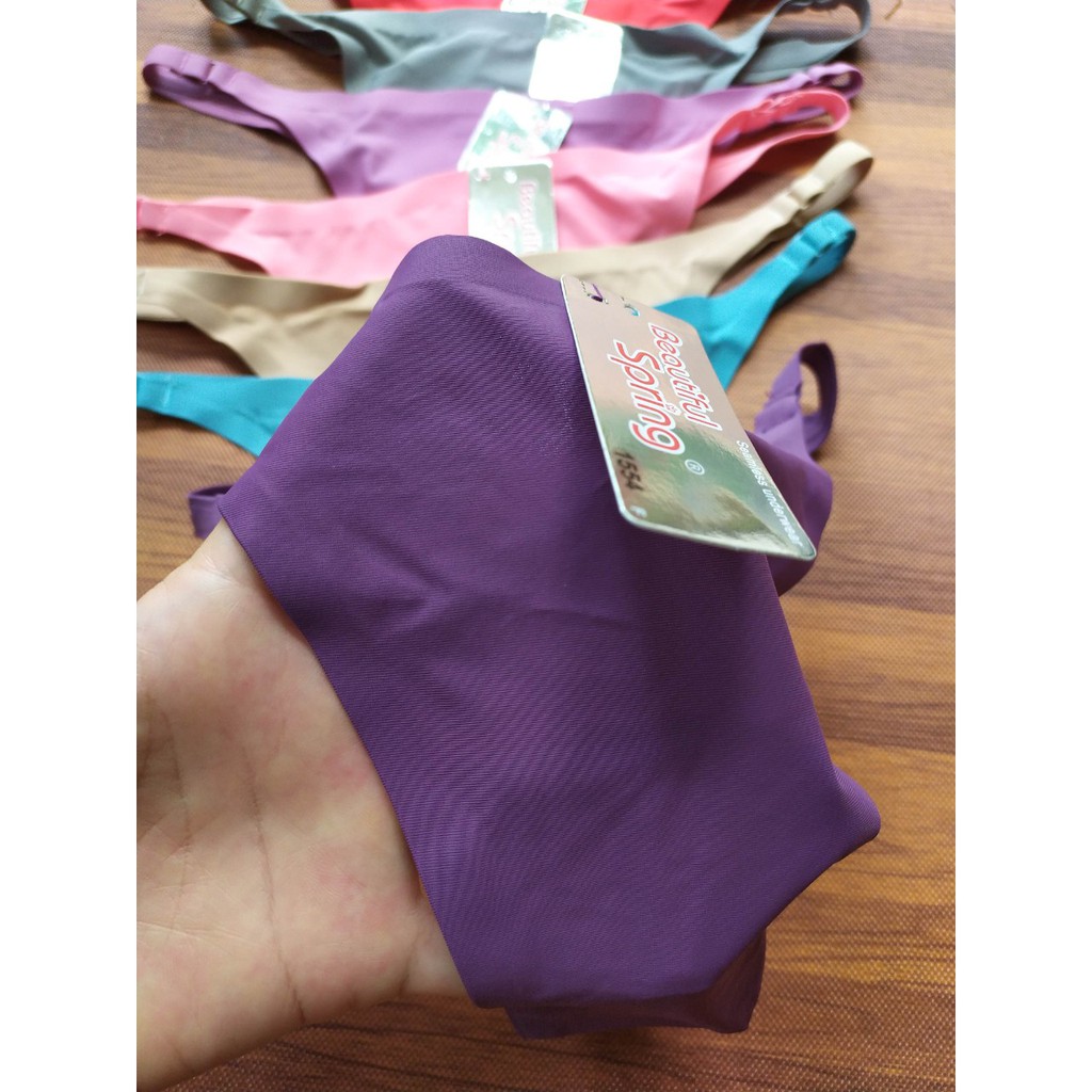 Quần lọt khe đúc su sexy màu da/màu đen